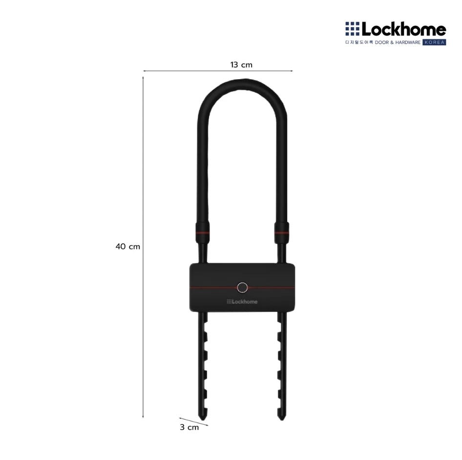 กุญแจจักรยาน แบบสแกนลายนิ้วมือ LOCKHOME รุ่น LH685 ปลดล็อกผ่านบลูทูธ กันน้ำ IP67_6